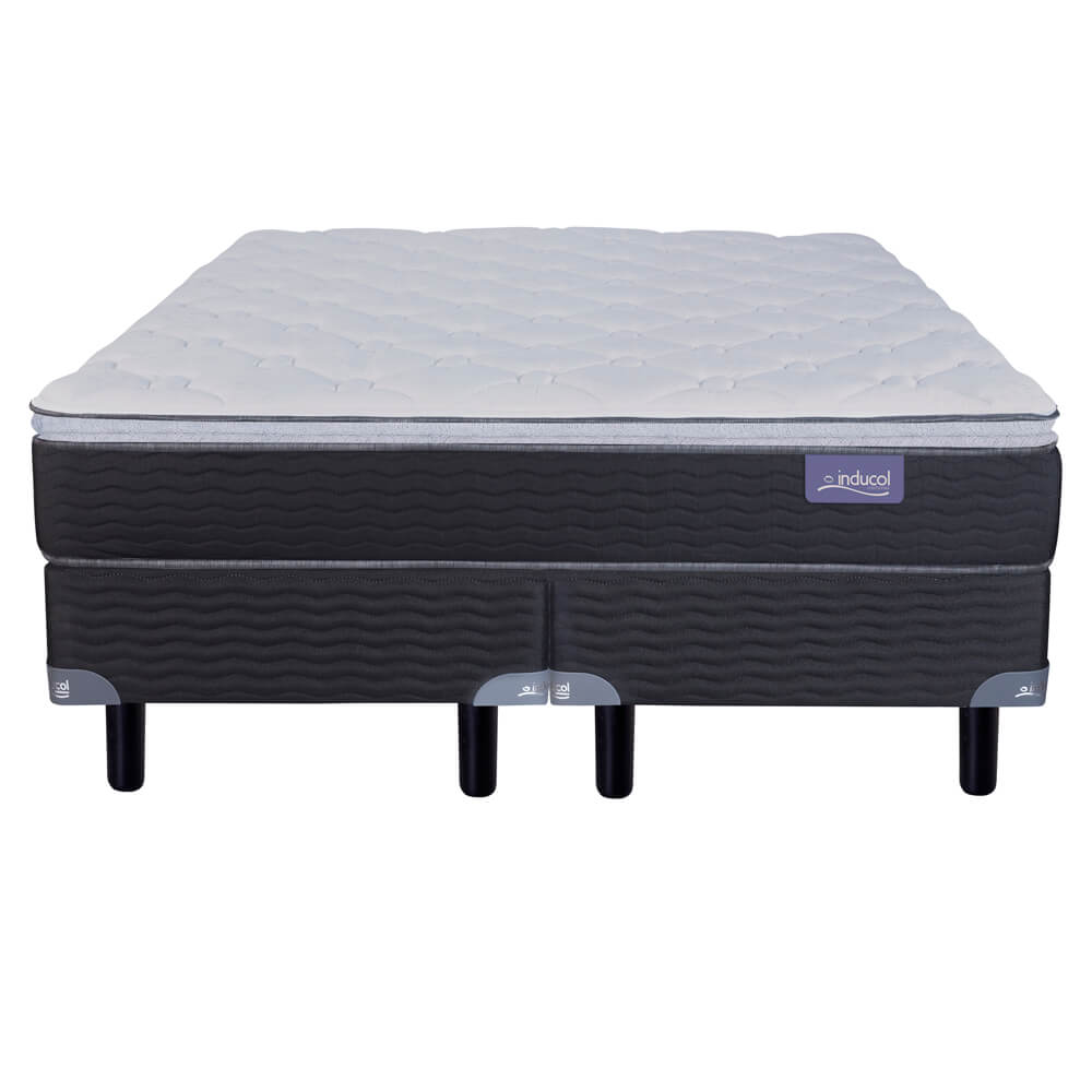 Colchón Inducol Pocket Extra Comfort 200x200 + Sommier Inducol Negro