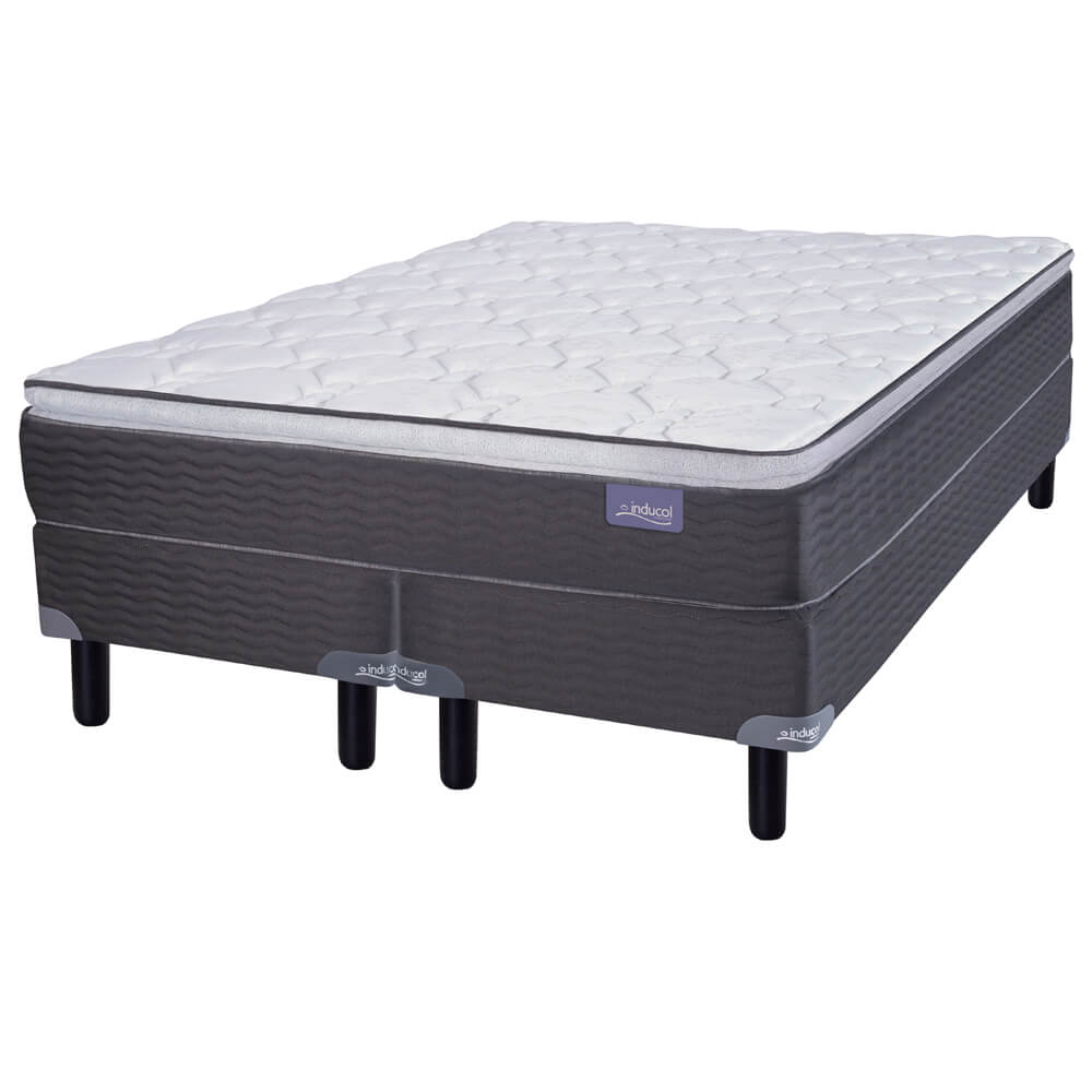Colchón Inducol Pocket Extra Comfort 200x200 + Sommier Inducol Negro
