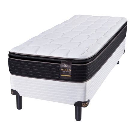 Colchón King Koil Fienns Pillow Top 1.00x1.90 + Sommier Inducol
