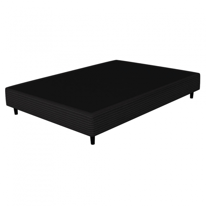 Sommier 1.40x1.90 Eco Cuero Negro D