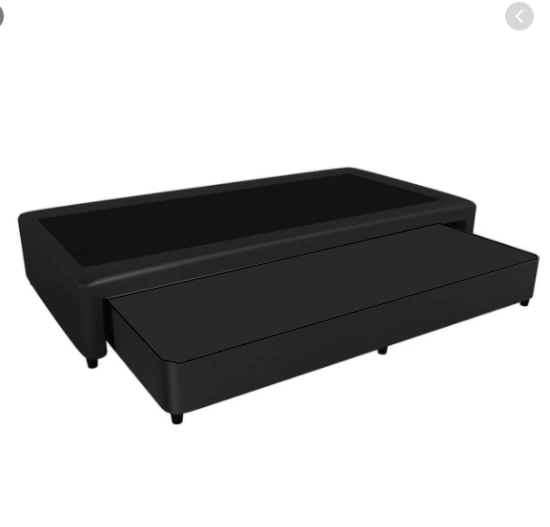 Sommier Marinero Eco Cuero Negro 0.80x1.90