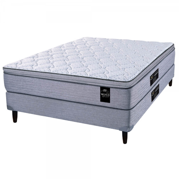 Colchón King Koil Kensington New 1.40x1.90 + Sommier Inducol Negro