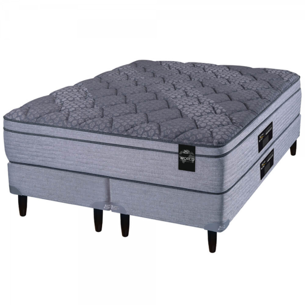 Colchón King Koil XL Advanced 180x200 Resortes + Sommier Inducol Negro