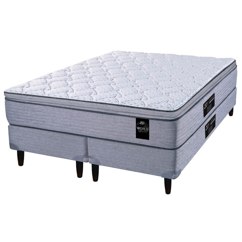 Colchón King Koil Kensington New 180x200 + Sommier Inducol Negro